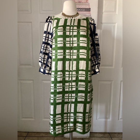 Anthropologie Maeve Broken Blocks Retro Mod Shift Dress, Size 6 - Picture 1 of 6